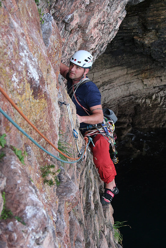 Rock climbing in Devon